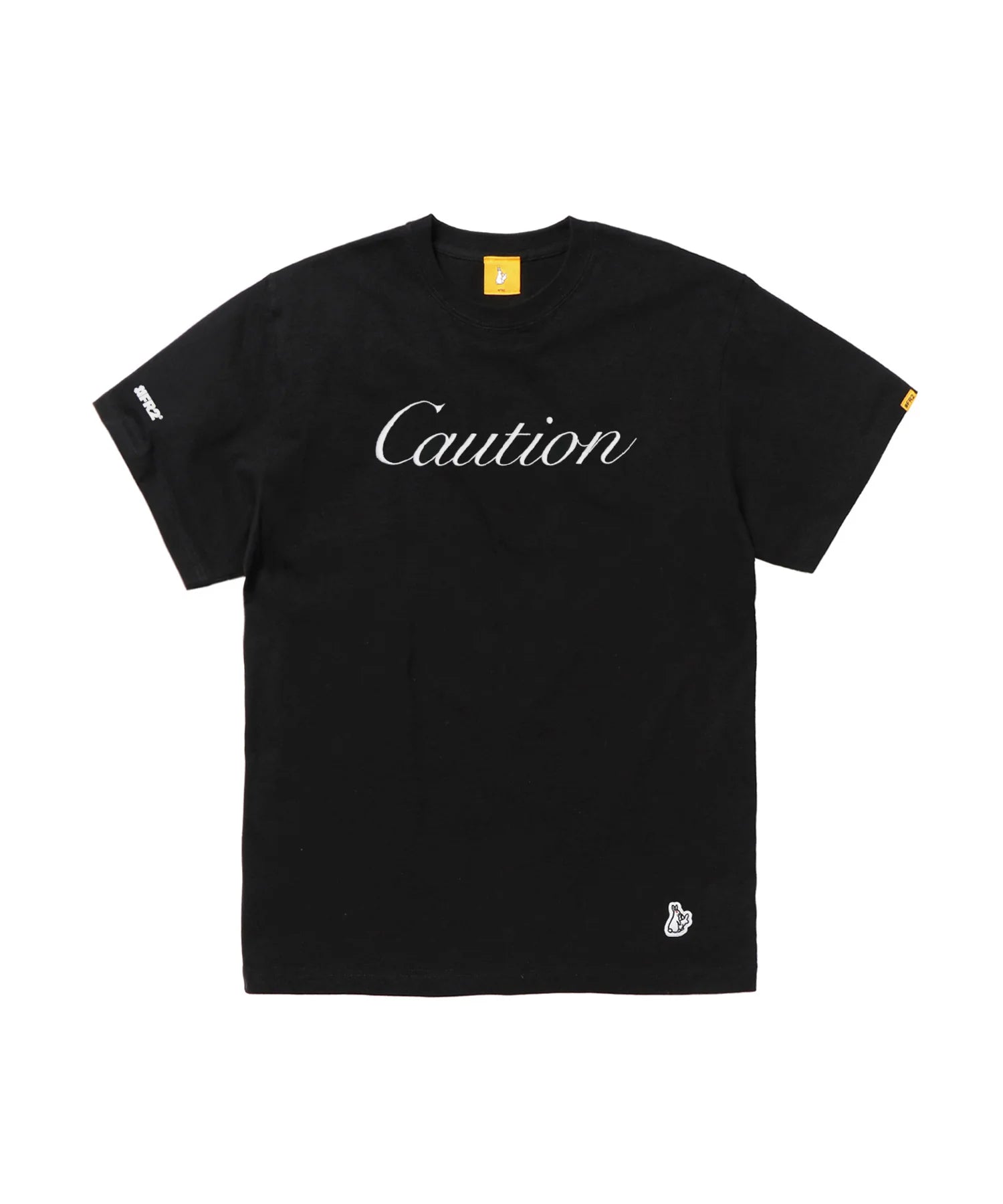 Caution Embroidery T-shirt FRC2318