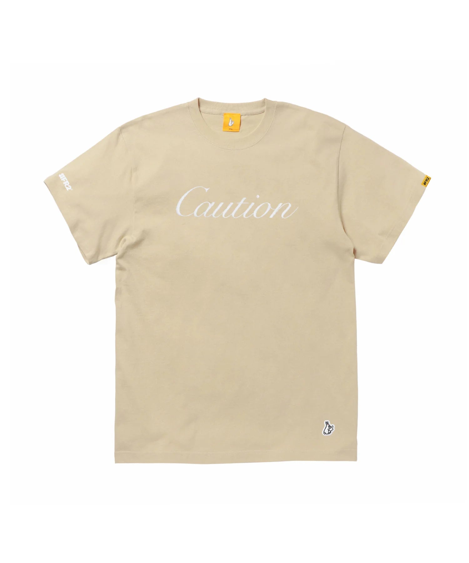 Caution Embroidery T-shirt FRC2318