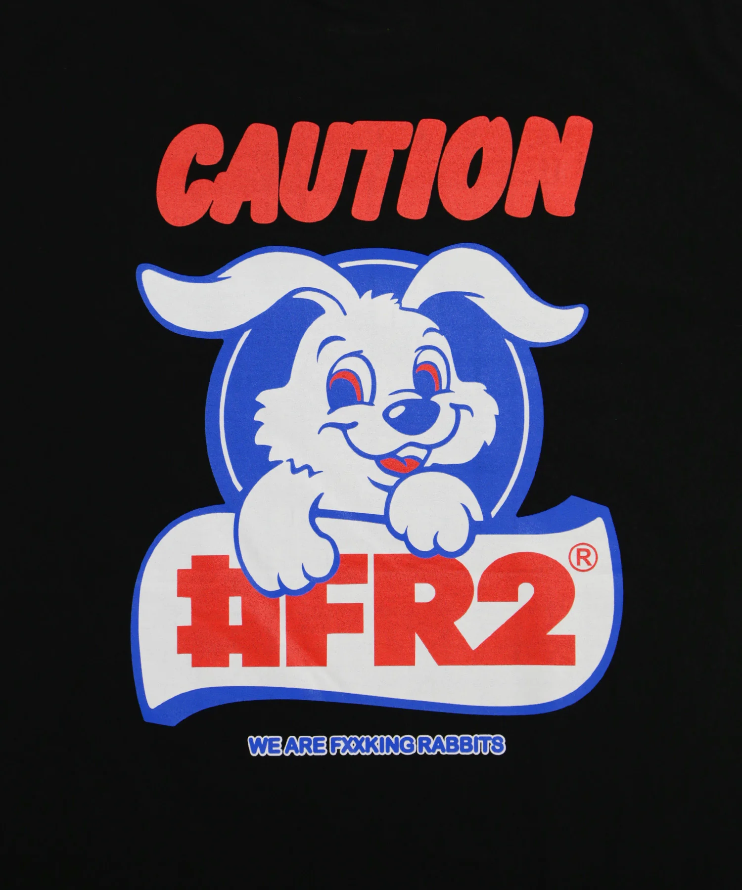 CAUTION Rabbit T-shirt[FRC3029]