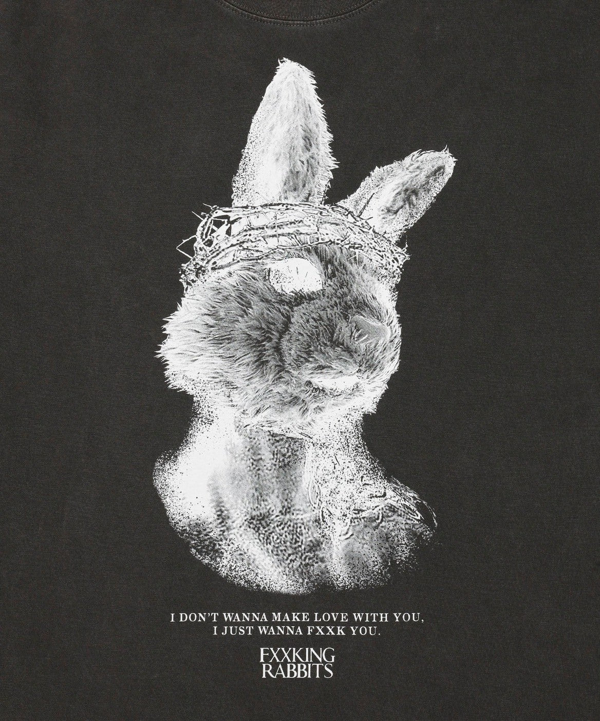 Rabbit Jesus Garment Dye T-shirt FRC3655