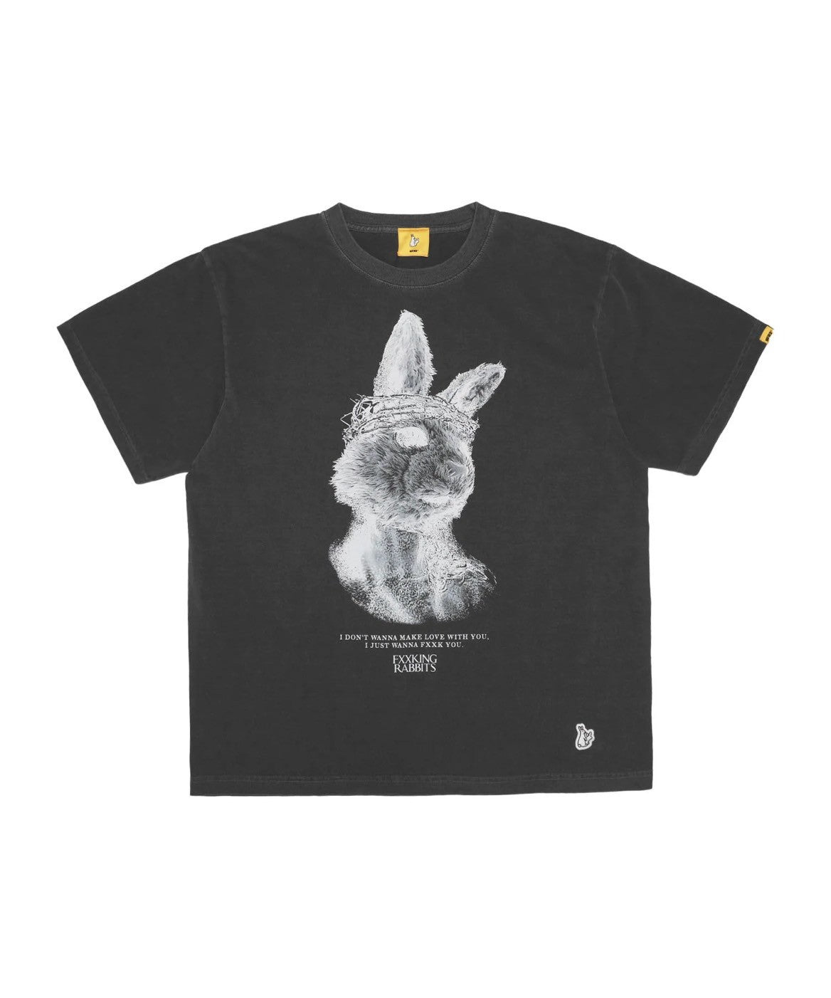Rabbit Jesus Garment Dye T-shirt FRC3655