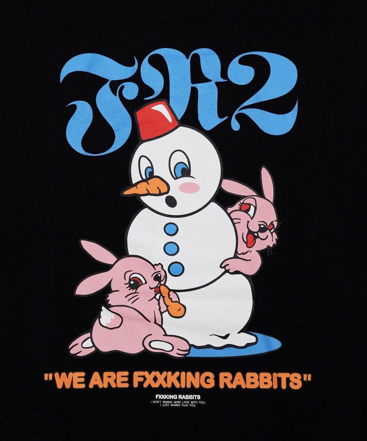 Snowman Rabbits T-shirt[FRC3436]