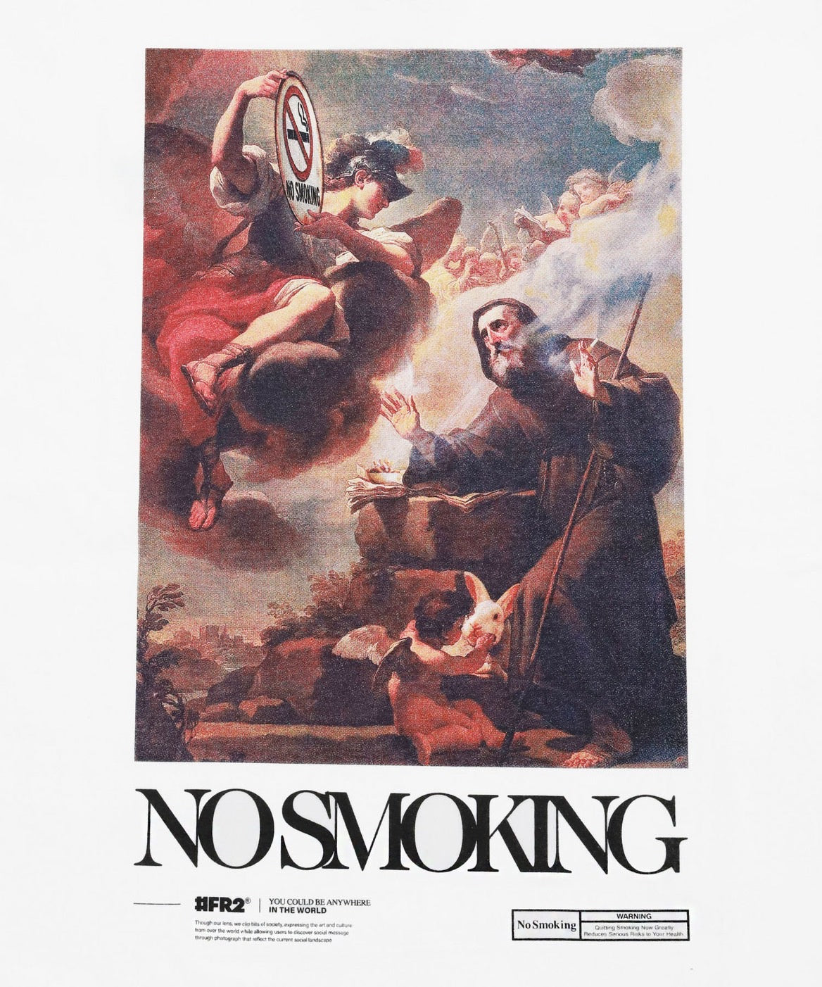NO SMOKING Art T-shirt [FRC3702]