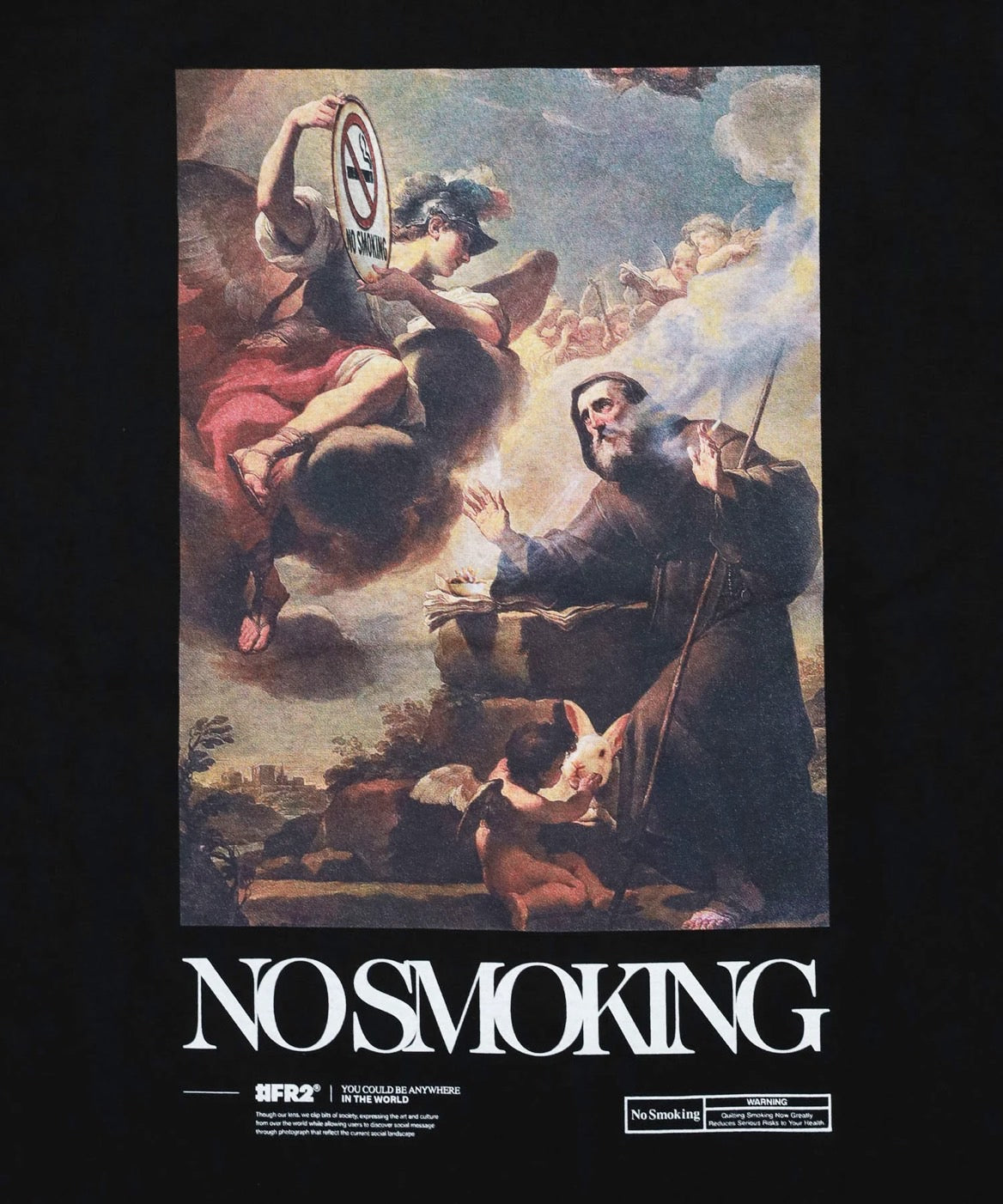 NO SMOKING Art T-shirt [FRC3702]